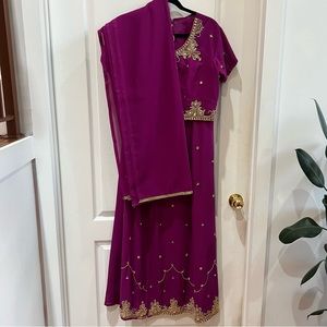 Purple Lehenga set - Indian wedding guest